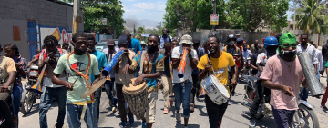 “Zombie uprising” in Haiti, Port-au-Prince, Apr 27, 2020